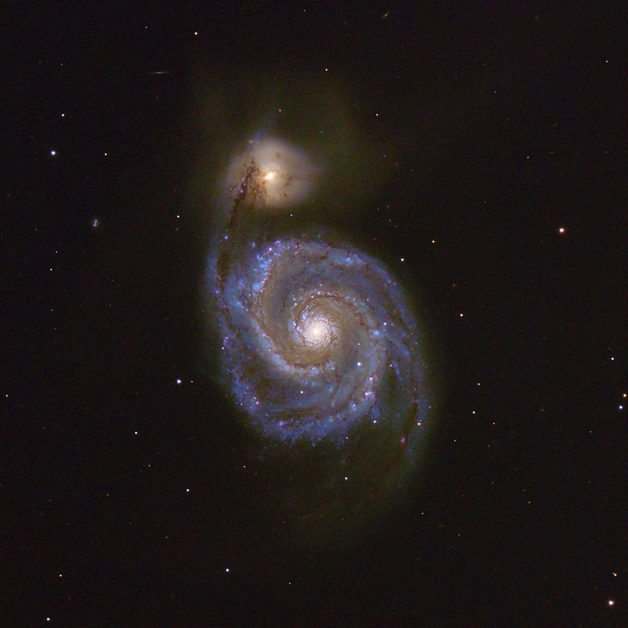 M51 mit 24x90 Sek